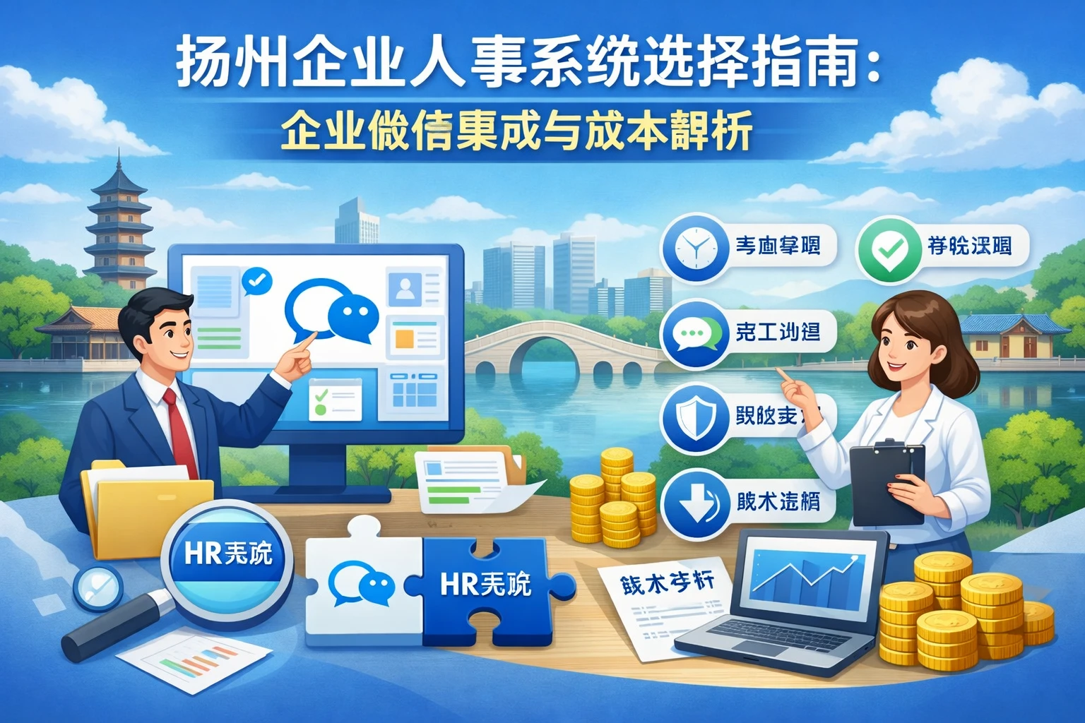 扬州企业人事系统选择指南:企业微信集成与成本解析