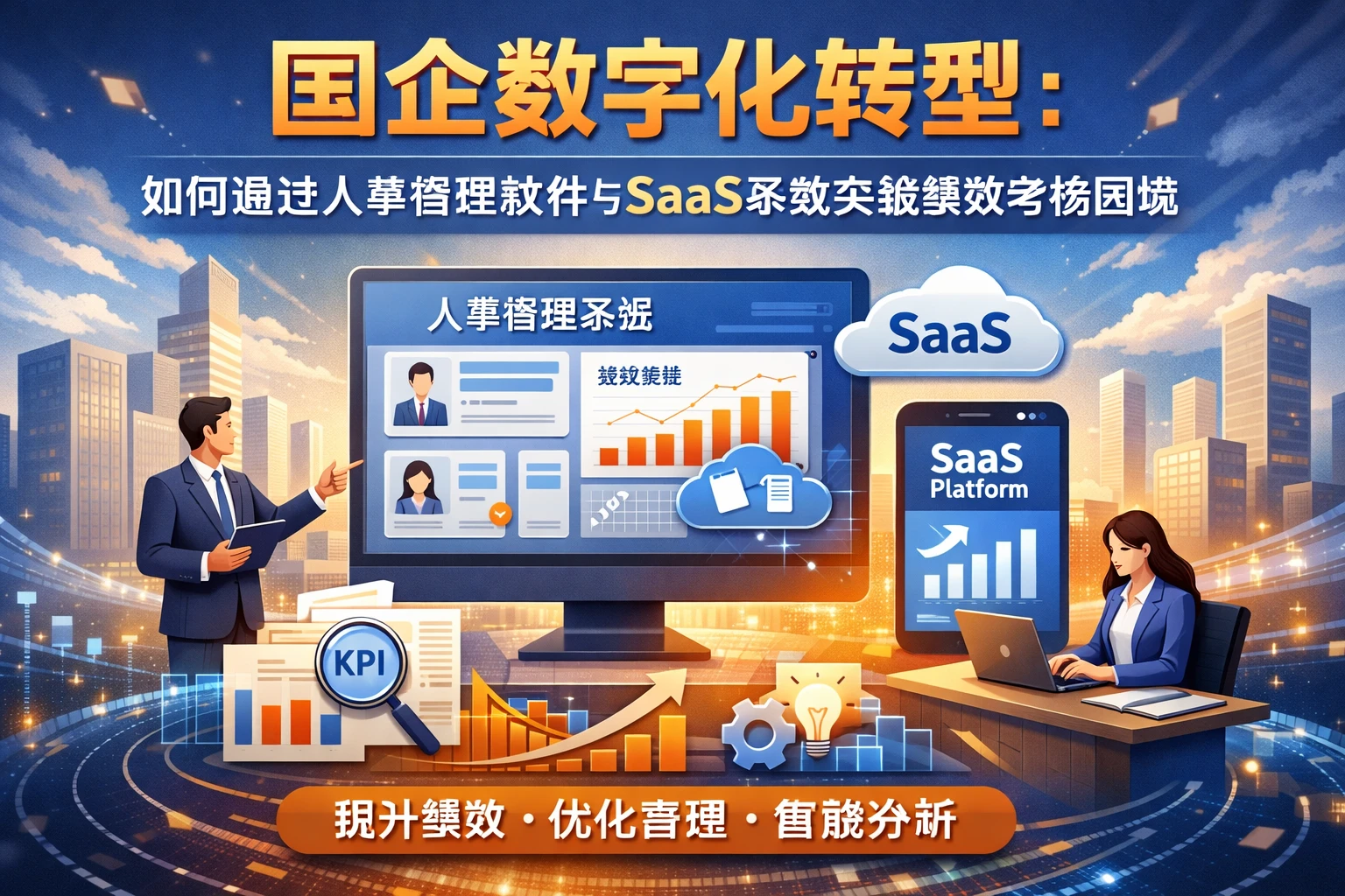 国企数字化转型:如何通过人事管理软件与SaaS系统突破绩效考核困境