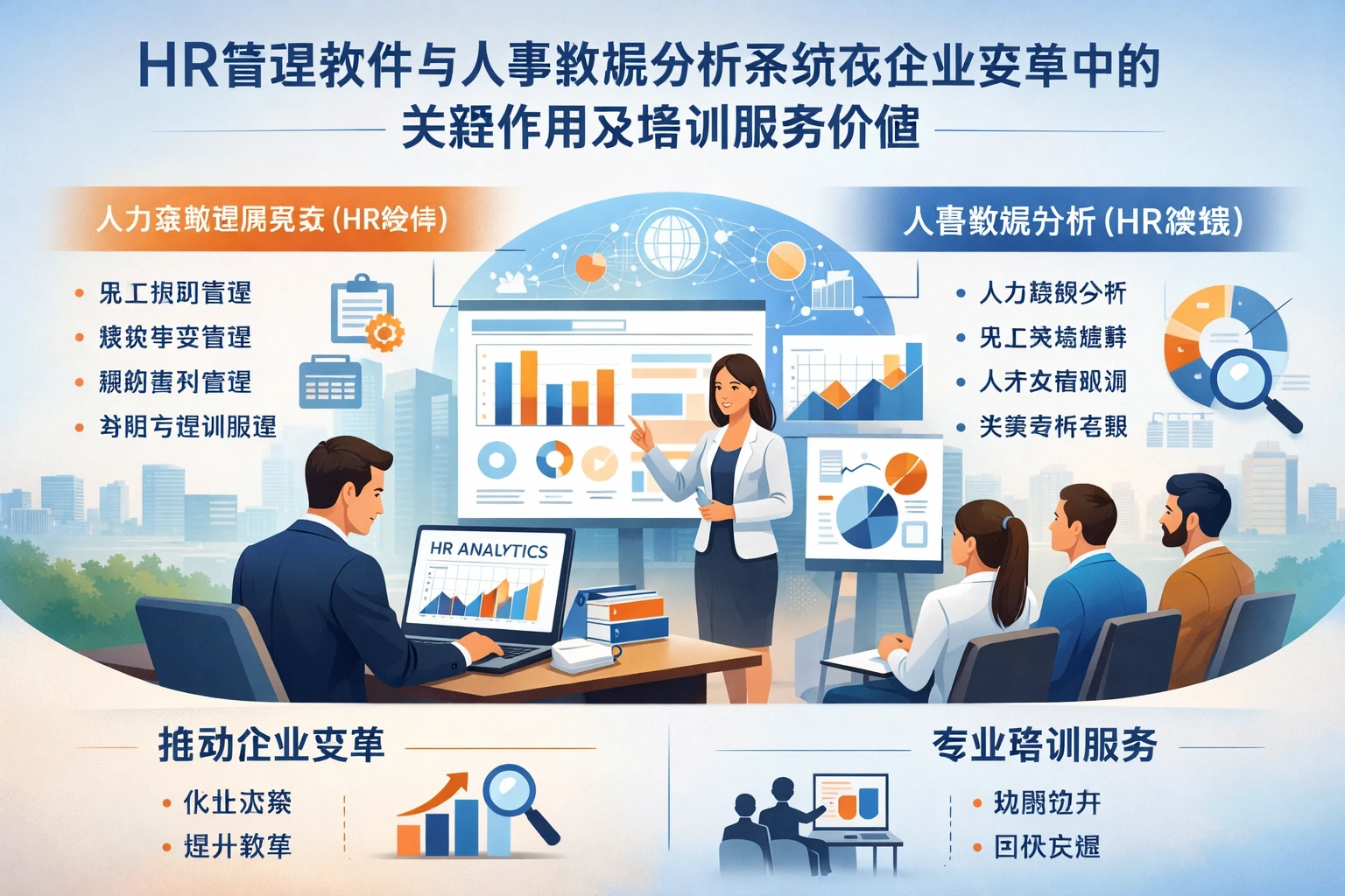 HR管理软件与人事数据分析系统在企业变革中的关键作用及培训服务价值