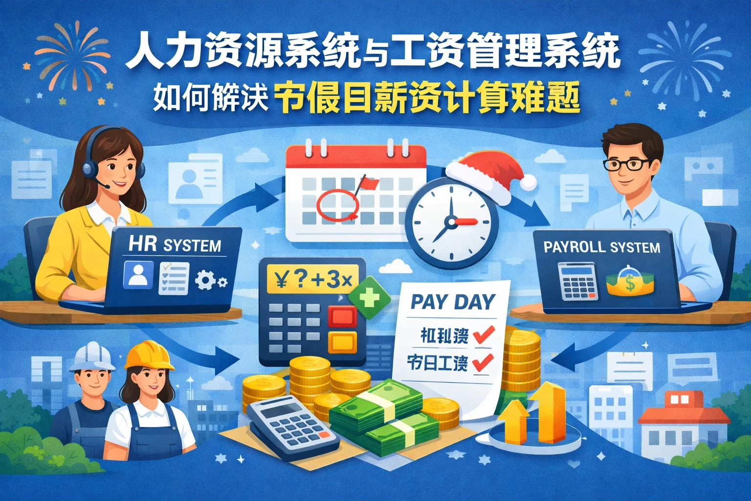 人力资源系统与工资管理系统如何解决节假日薪资计算难题