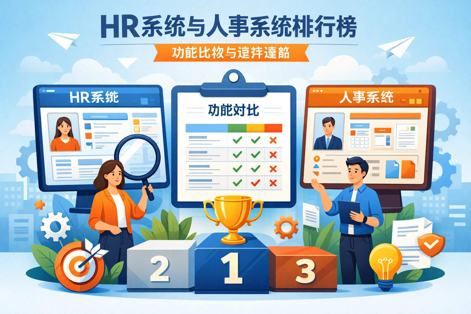 HR系统与人事系统排行榜：功能比较与选择指南
