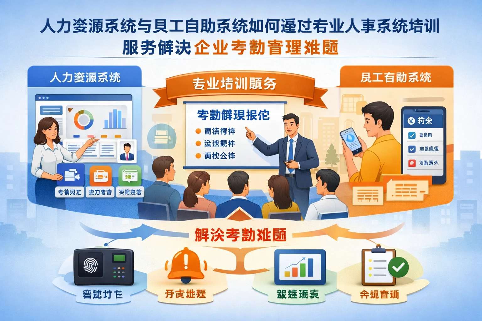 人力资源系统与员工自助系统如何通过专业人事系统培训服务解决企业考勤管理难题