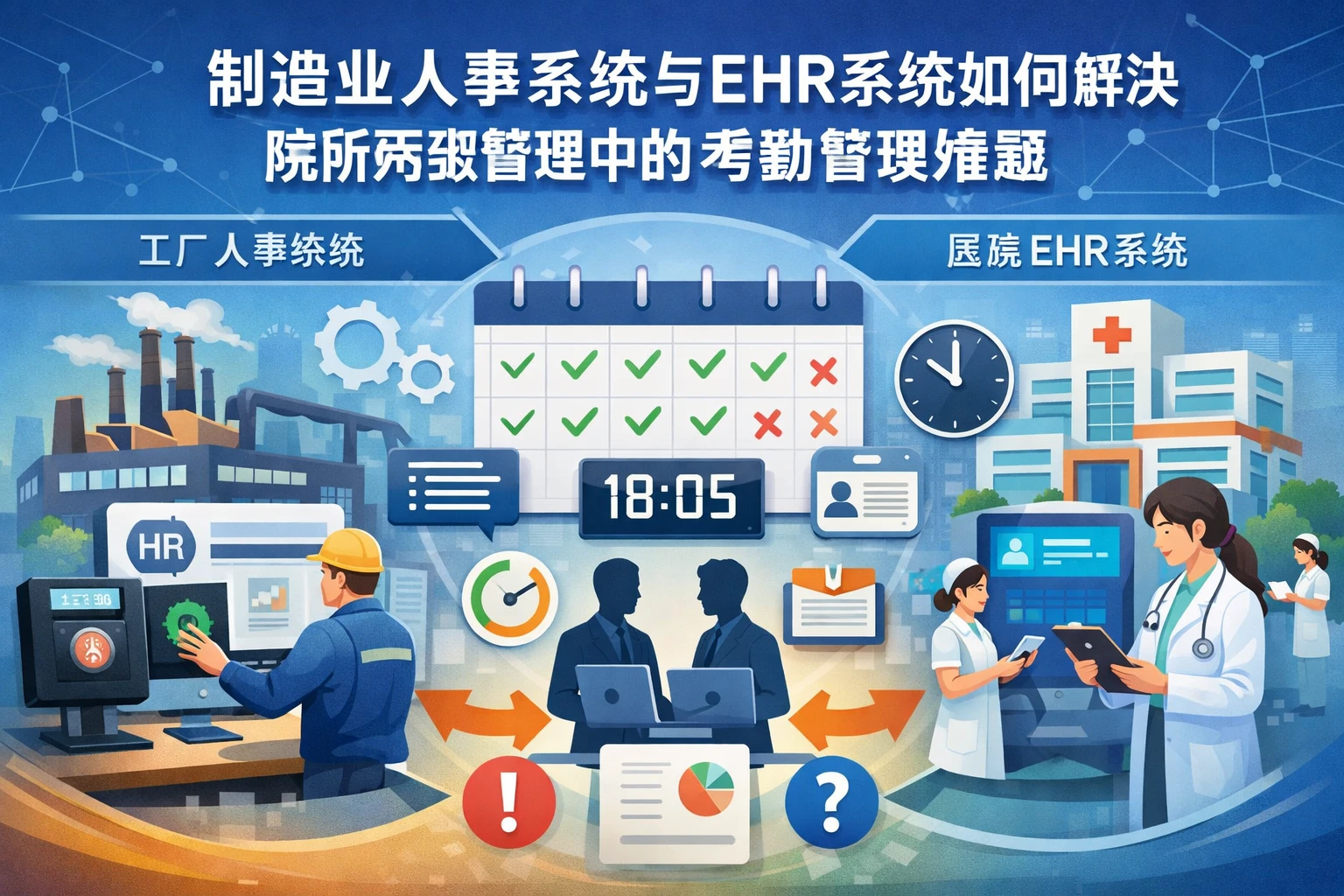 制造业人事系统与EHR系统如何解决院所两级管理中的考勤管理难题