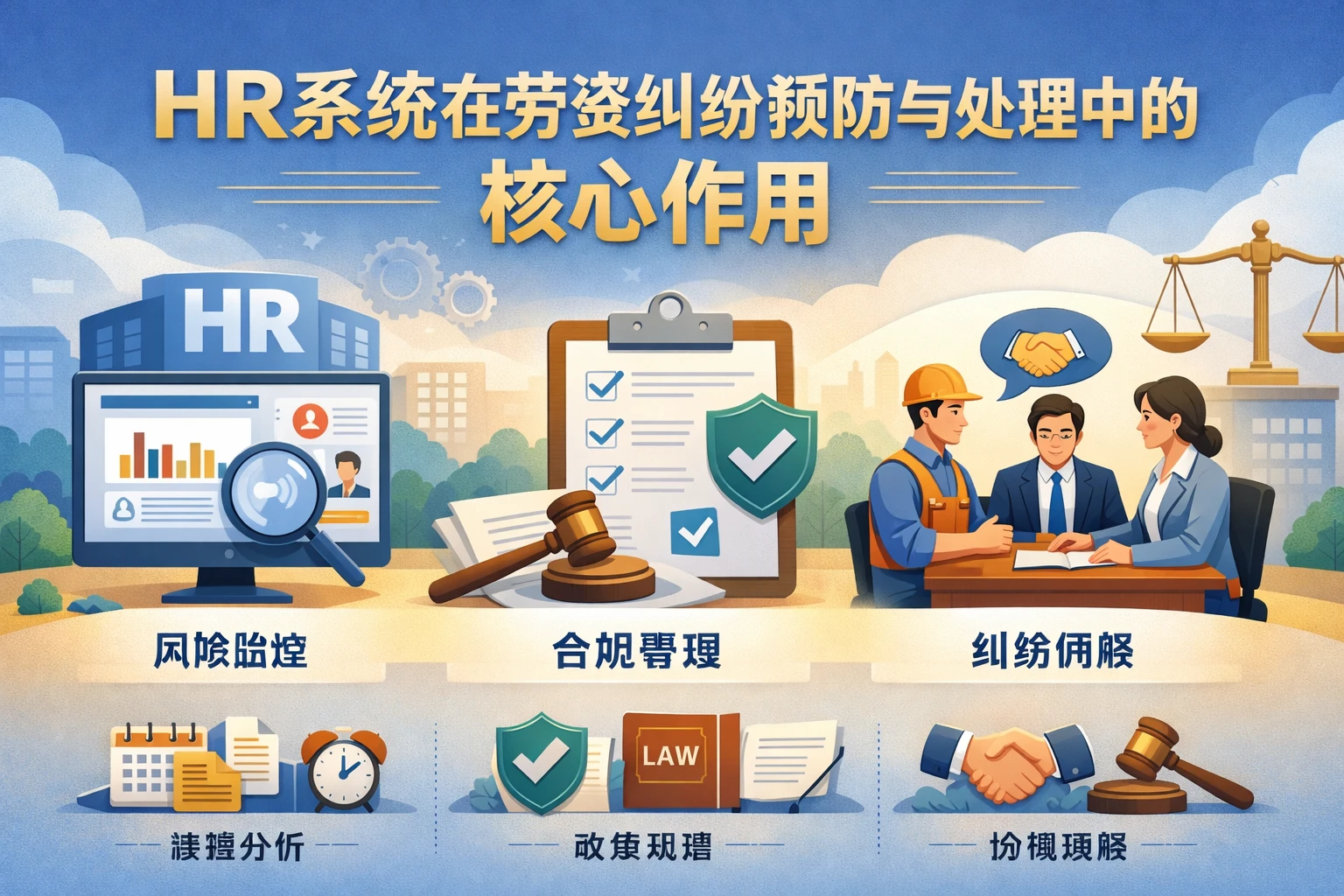 HR系统在劳资纠纷预防与处理中的核心作用