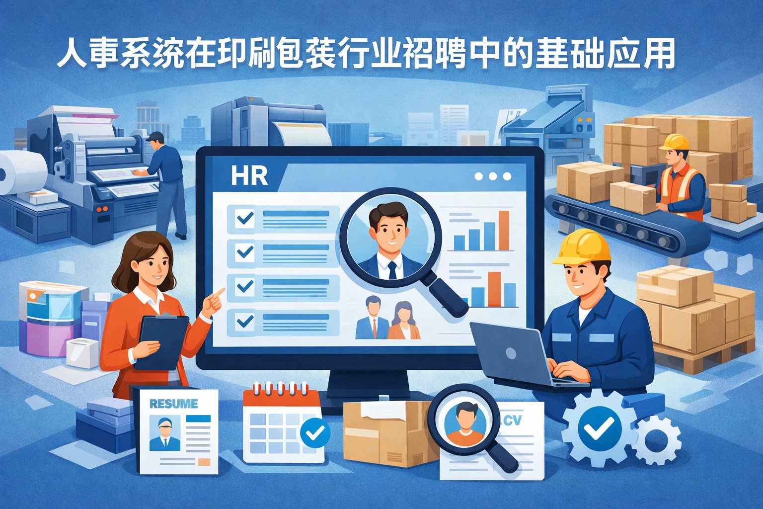 人事系统在印刷包装行业招聘中的基础应用