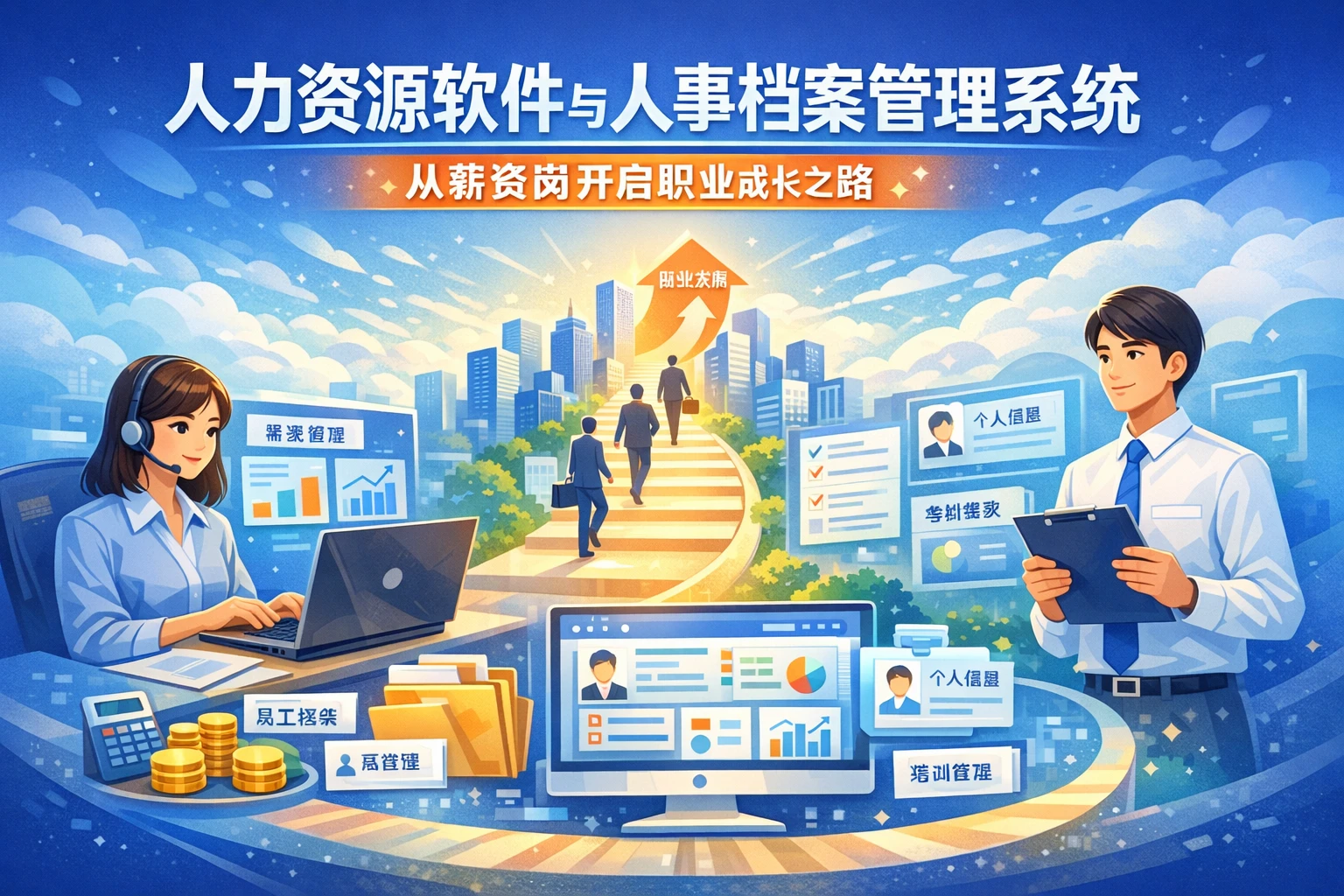 人力资源软件与人事档案管理系统：从薪资岗开启职业成长之路