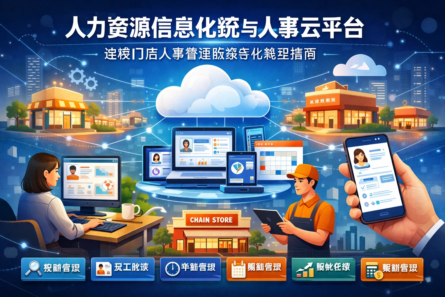 人力资源信息化系统与人事云平台:连锁门店人事管理的数字化转型指南