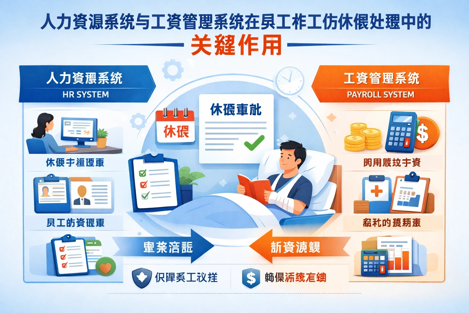 人力资源系统与工资管理系统在员工非工伤休假处理中的关键作用