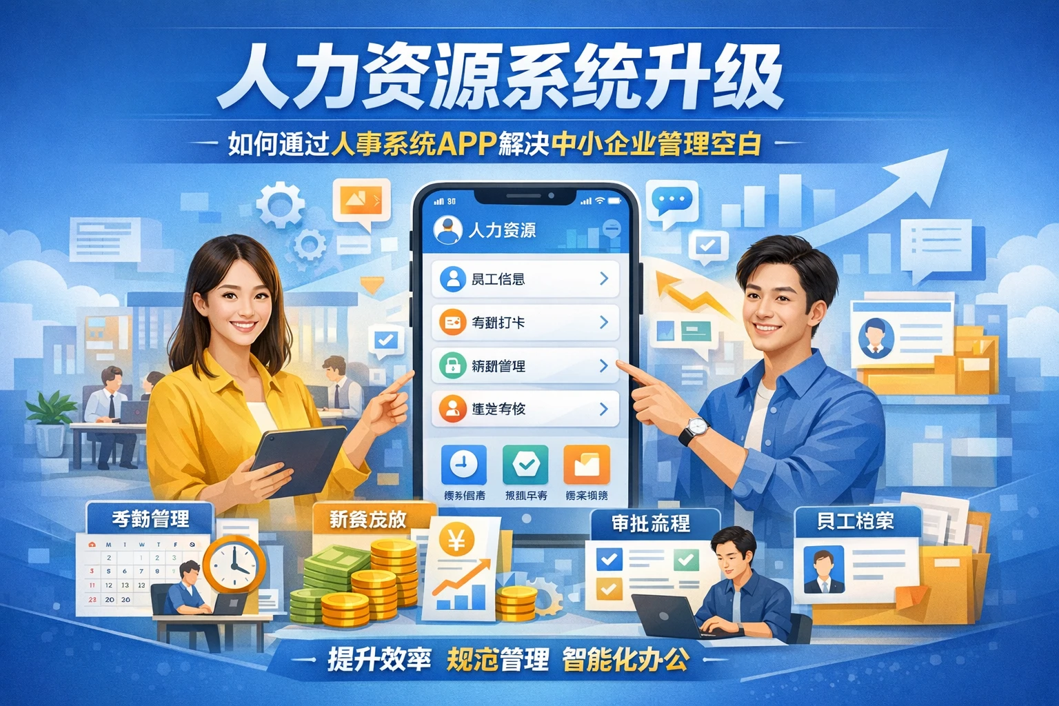 人力资源系统升级：如何通过人事系统APP解决中小企业管理空白