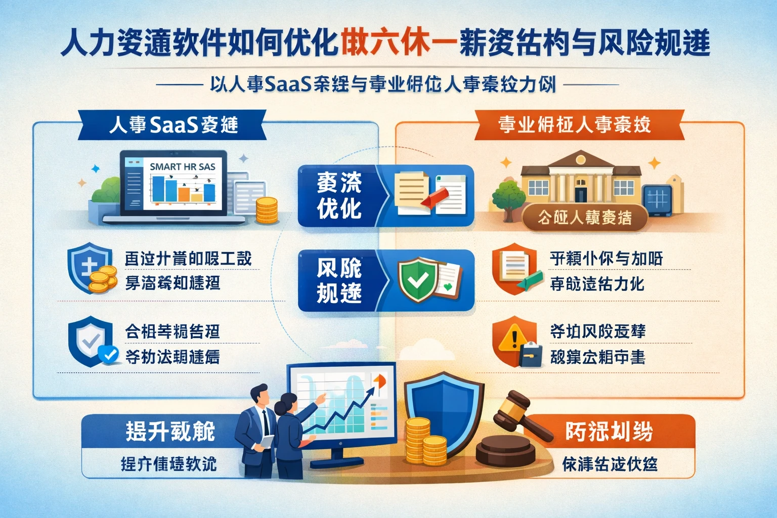 人力资源软件如何优化做六休一薪资结构与风险规避——以人事SaaS系统与事业单位人事系统为例