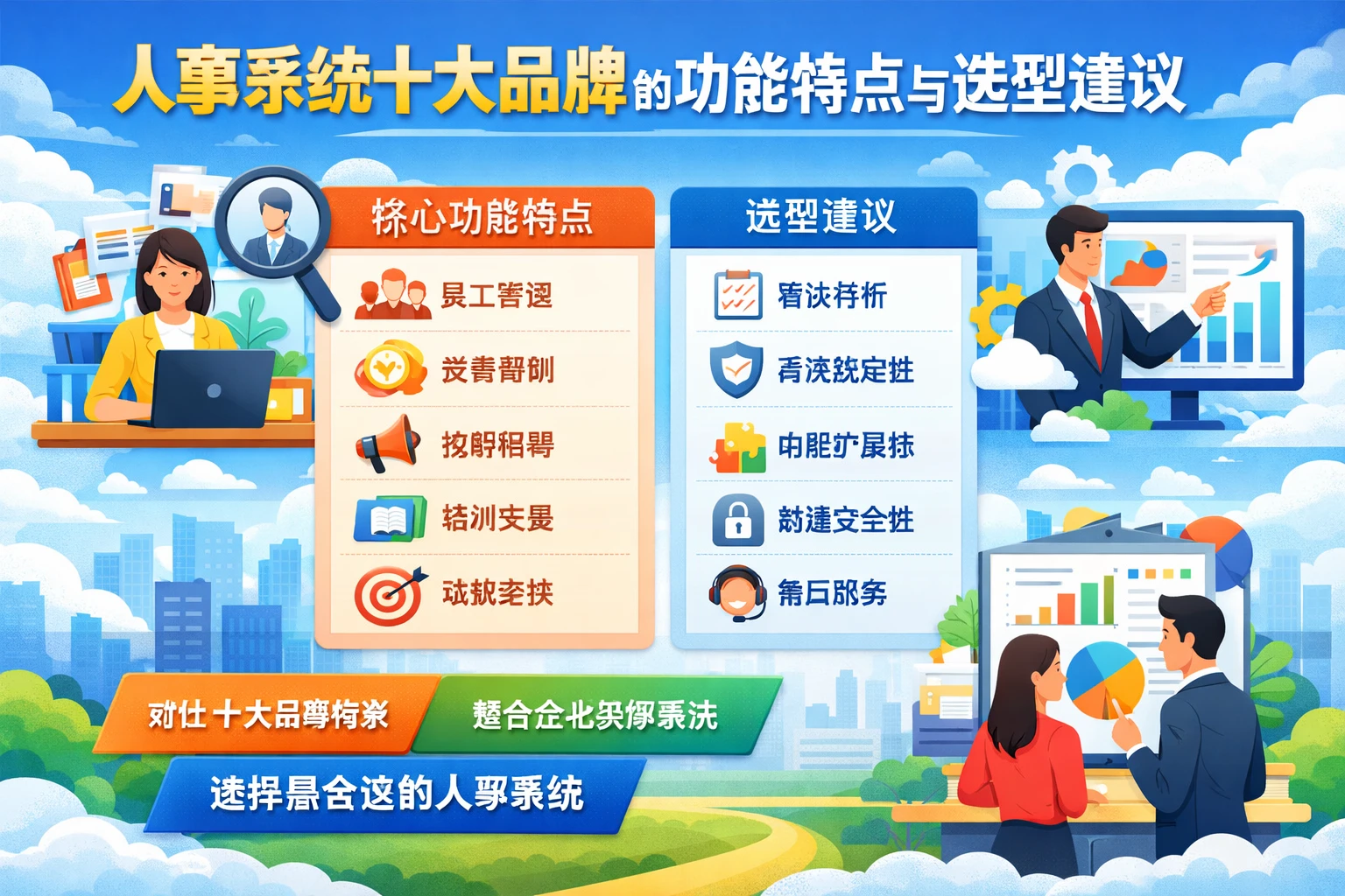 人事系统十大品牌的功能特点与选型建议