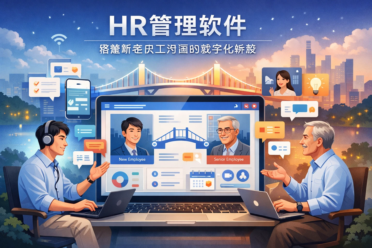 HR管理软件：搭建新老员工沟通的数字化桥梁