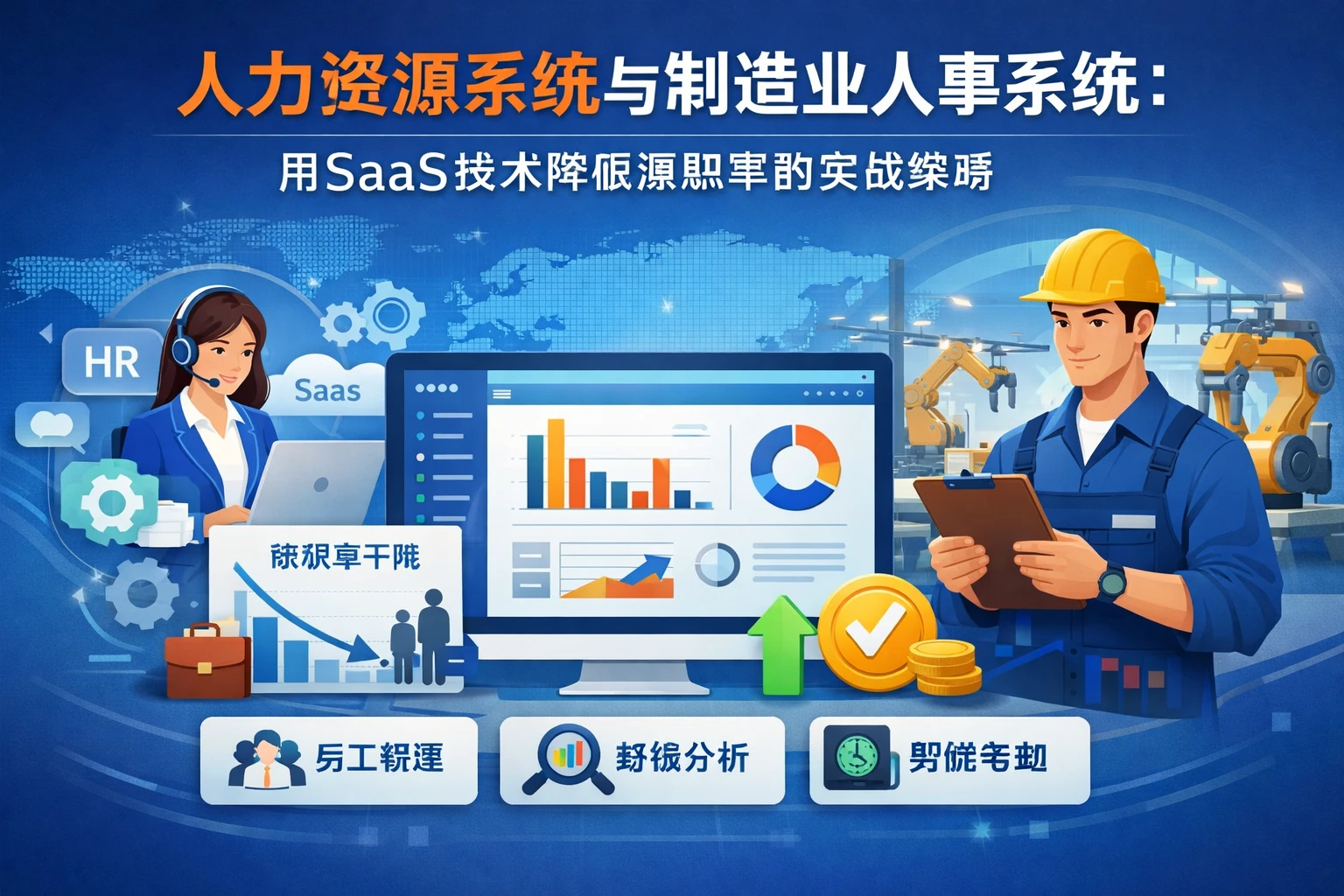 人力资源系统与制造业人事系统：用SaaS技术降低离职率的实战策略