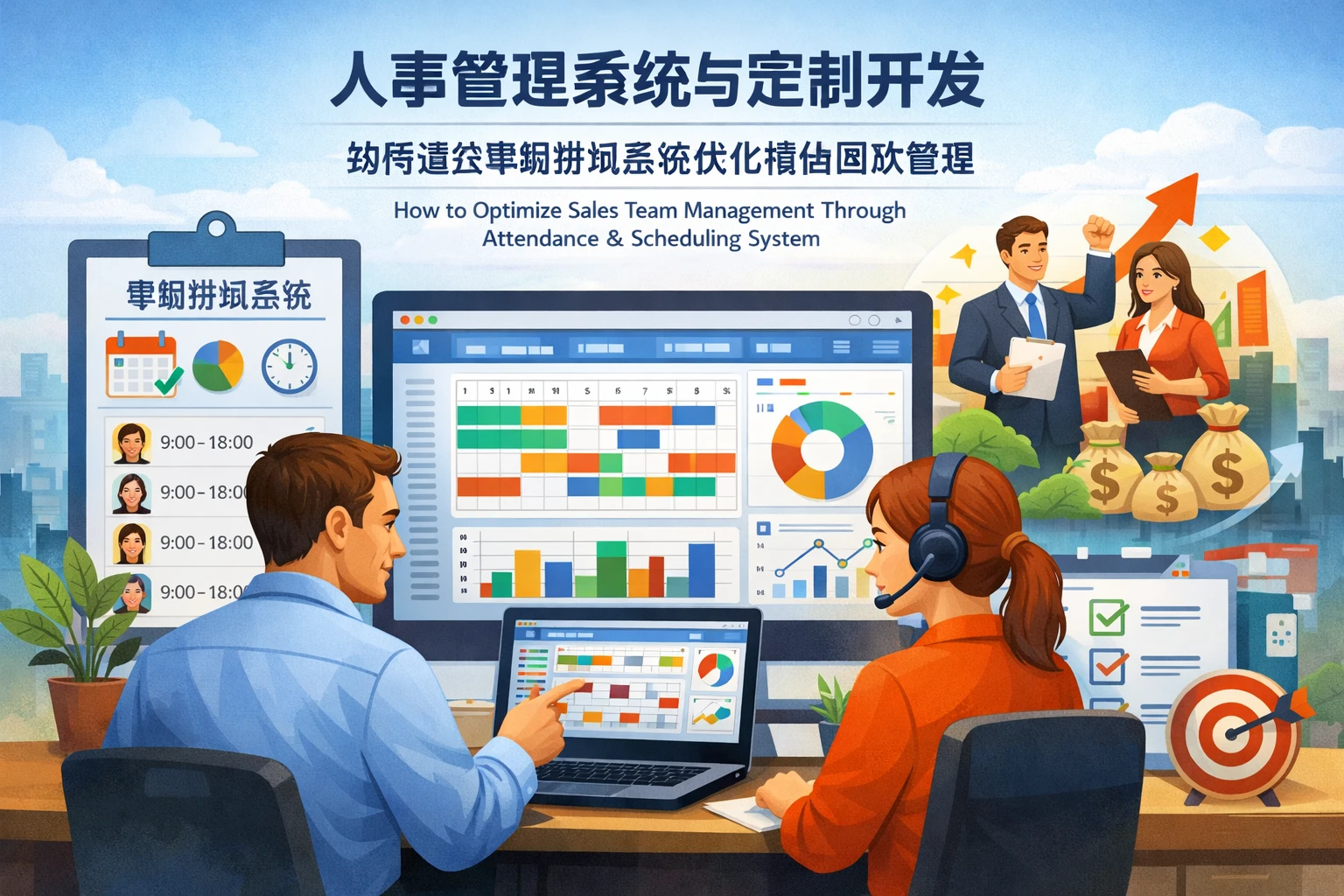 人事管理系统与定制开发：如何通过考勤排班系统优化销售团队管理