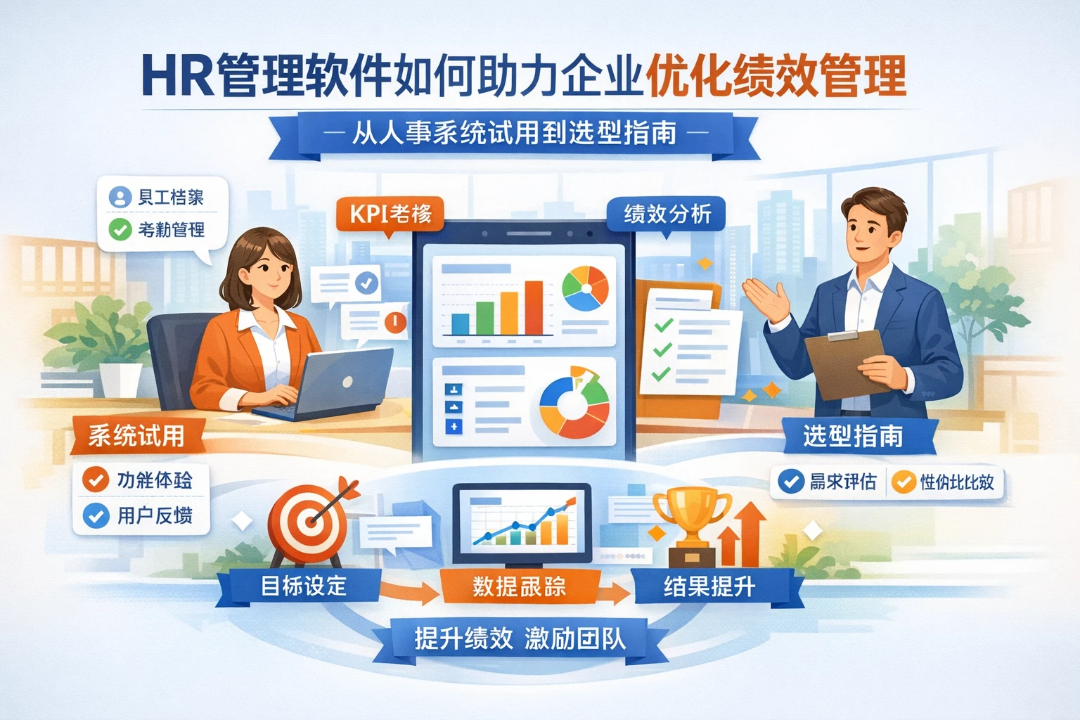 HR管理软件如何助力企业优化绩效管理：从人事系统试用到选型指南