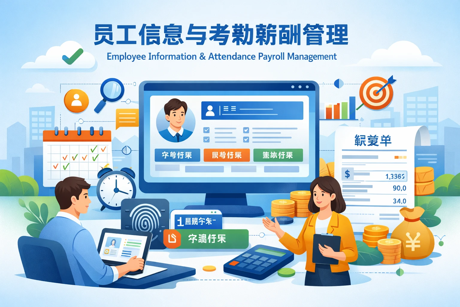 员工信息与考勤薪酬管理