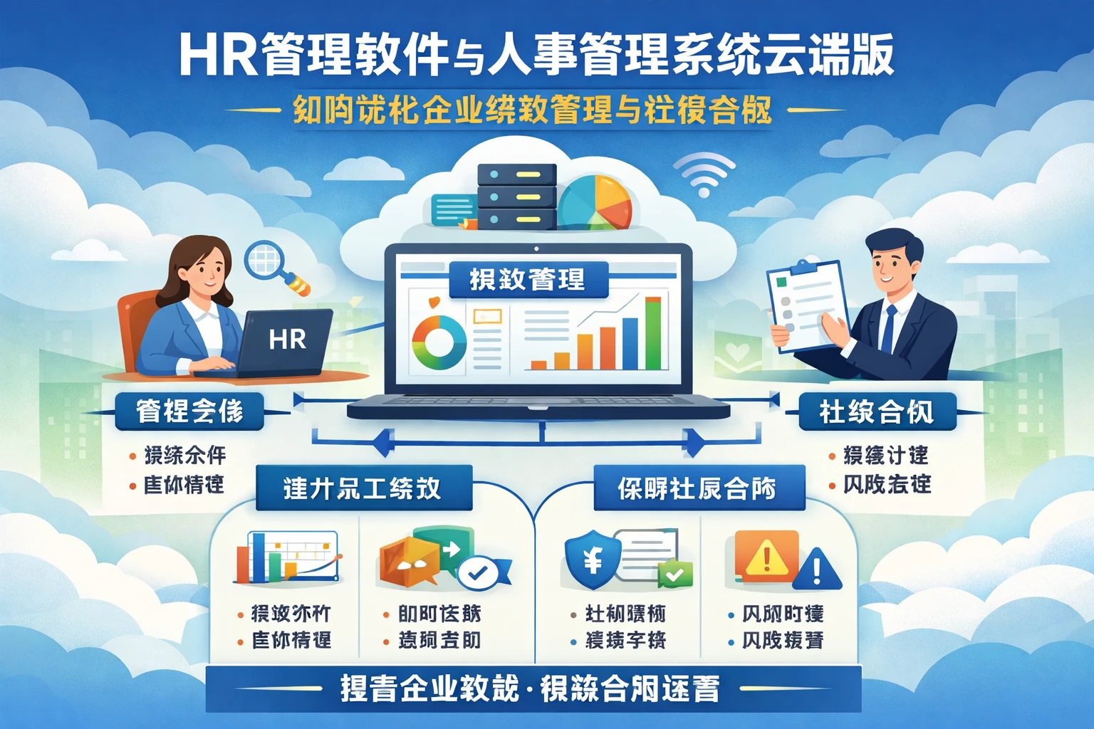 HR管理软件与人事管理系统云端版如何优化企业绩效管理与社保合规