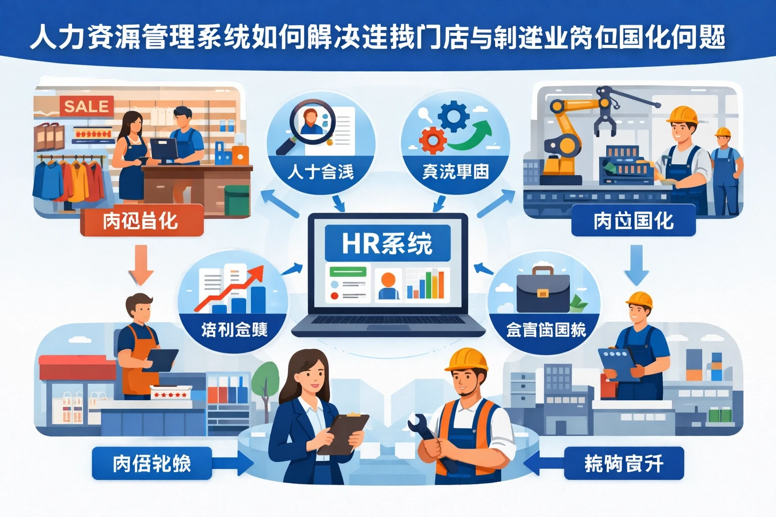 人力资源管理系统如何解决连锁门店与制造业岗位固化问题