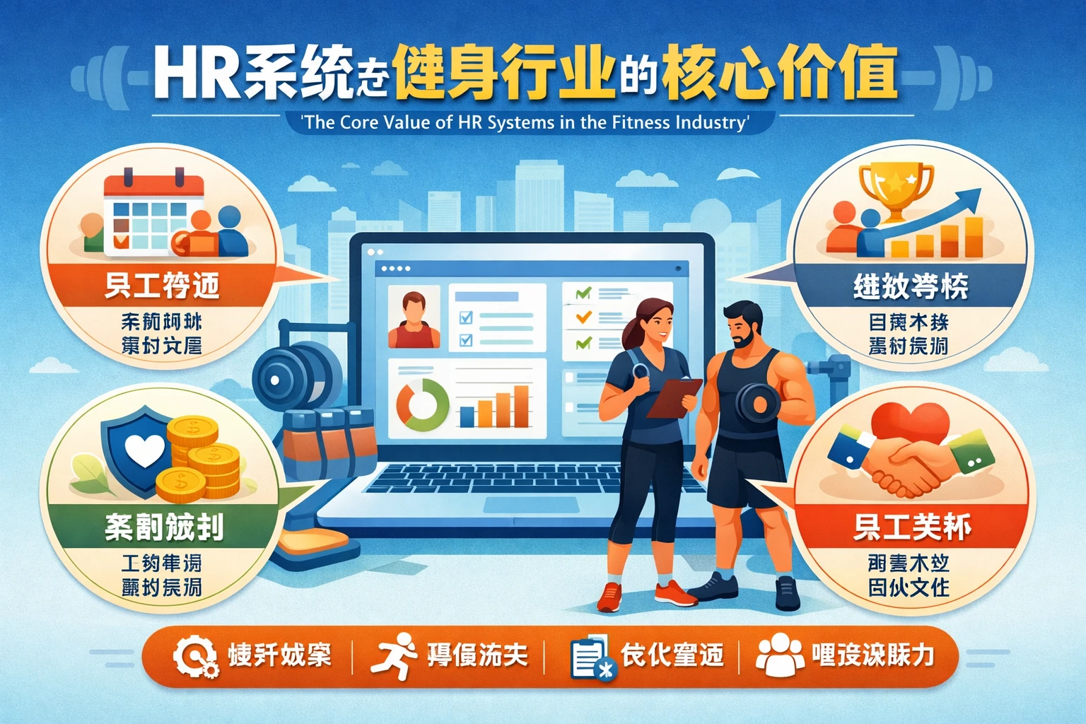 HR系统在健身行业的核心价值