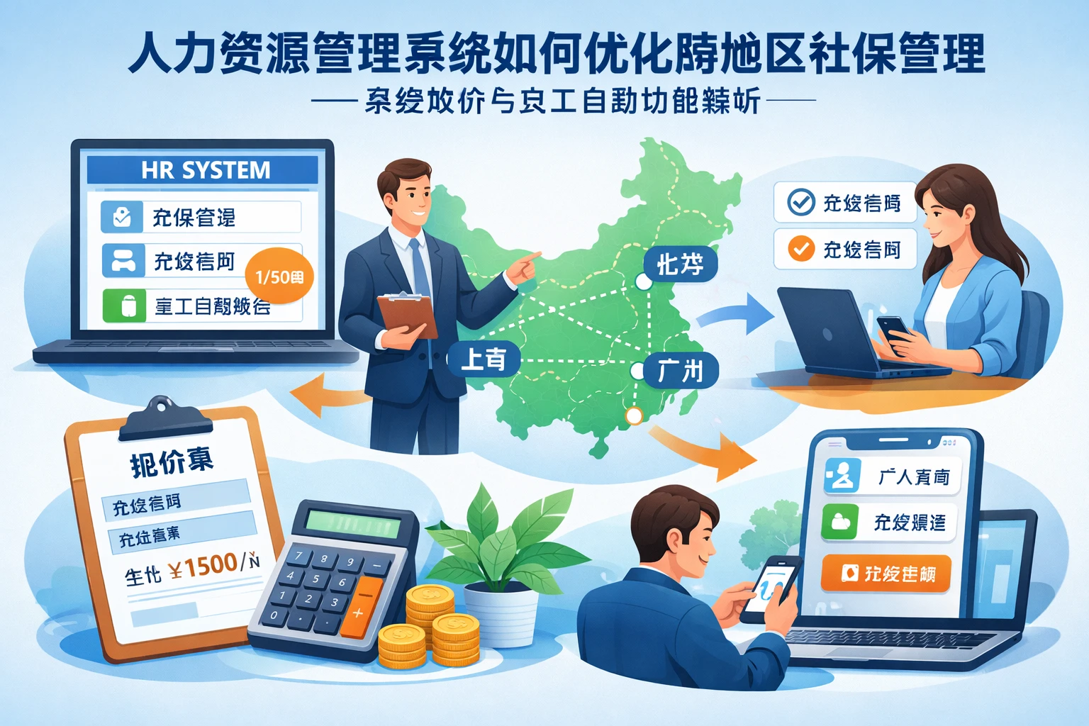 人力资源管理系统如何优化跨地区社保管理：系统报价与员工自助功能解析