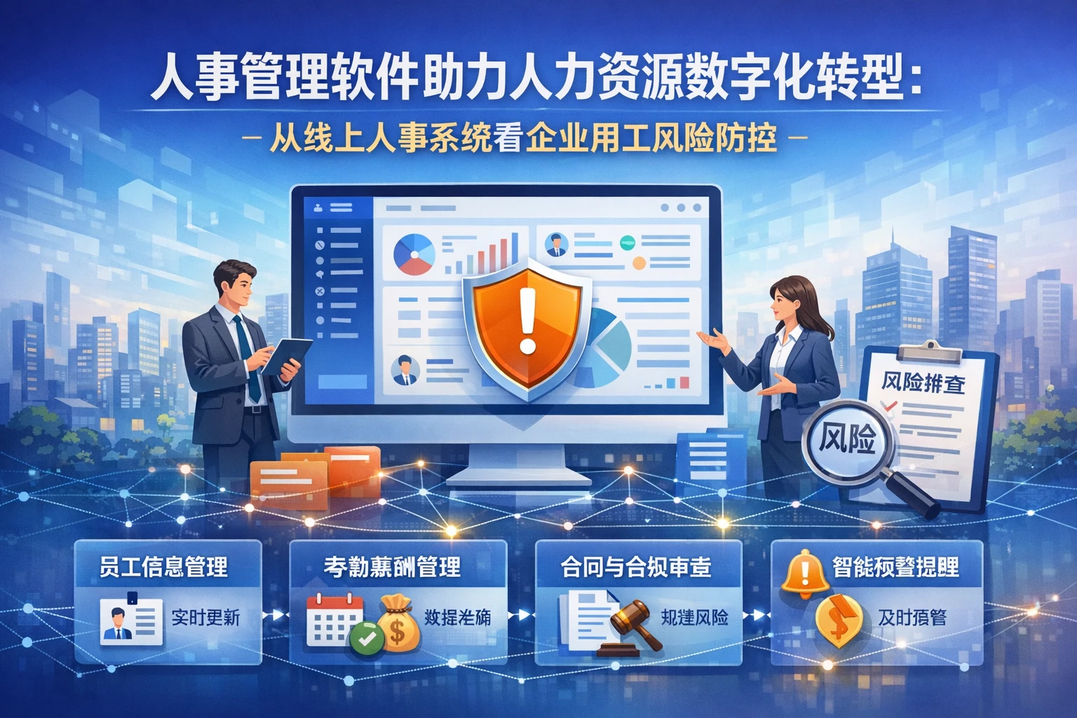 人事管理软件助力人力资源数字化转型：从线上人事系统看企业用工风险防控
