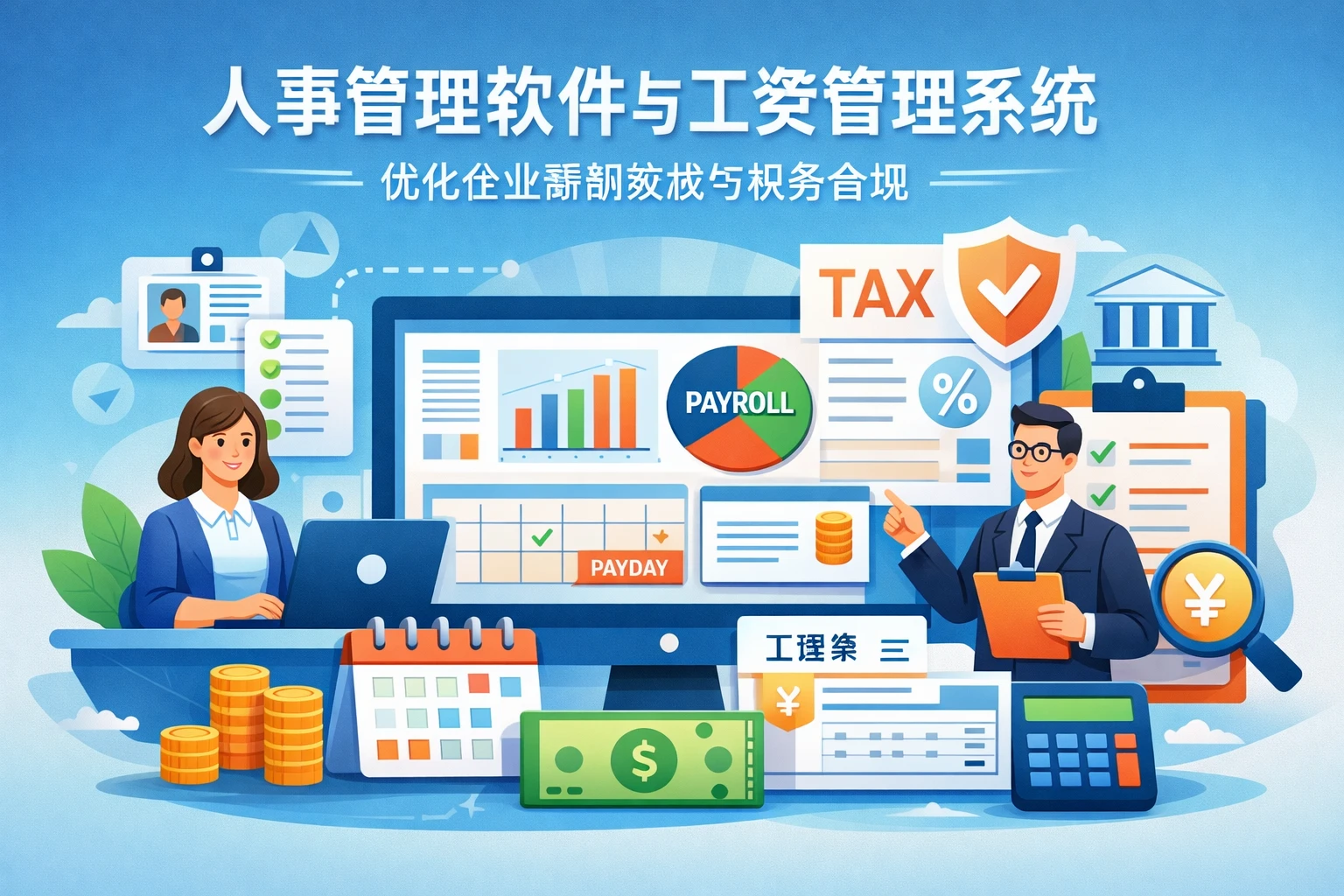 人事管理软件与工资管理系统:优化企业薪酬发放与税务合规