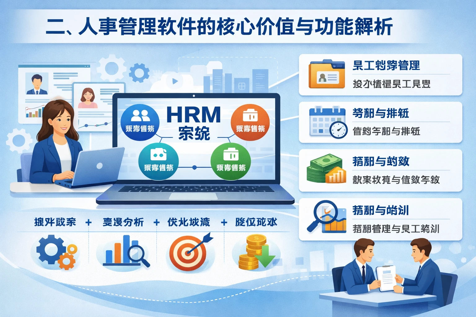 二、人事管理软件的核心价值与功能解析