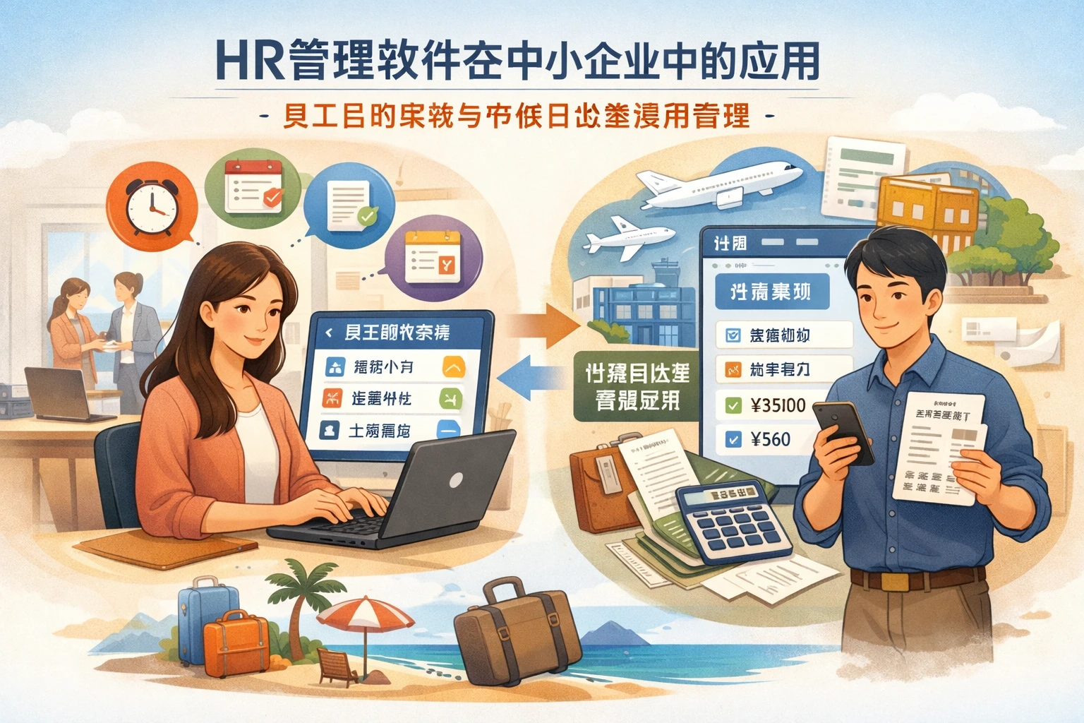HR管理软件在中小企业中的应用:员工自助系统与节假日出差费用管理