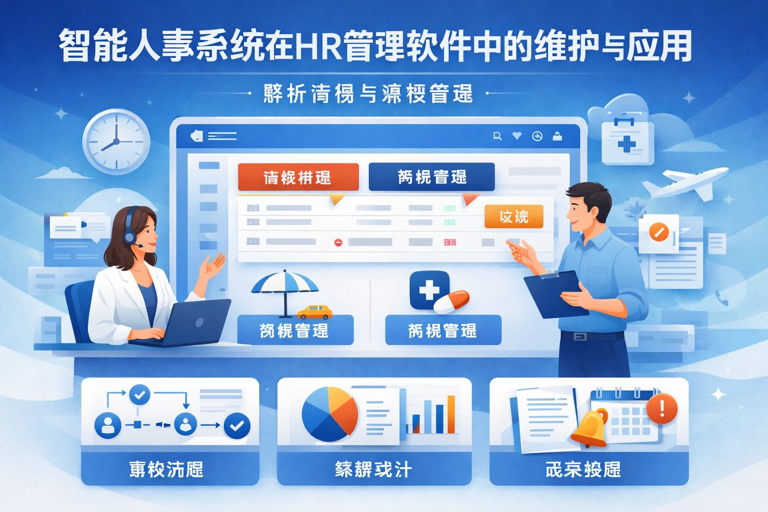 智能人事系统在HR管理软件中的维护与应用：解析请假与病假管理