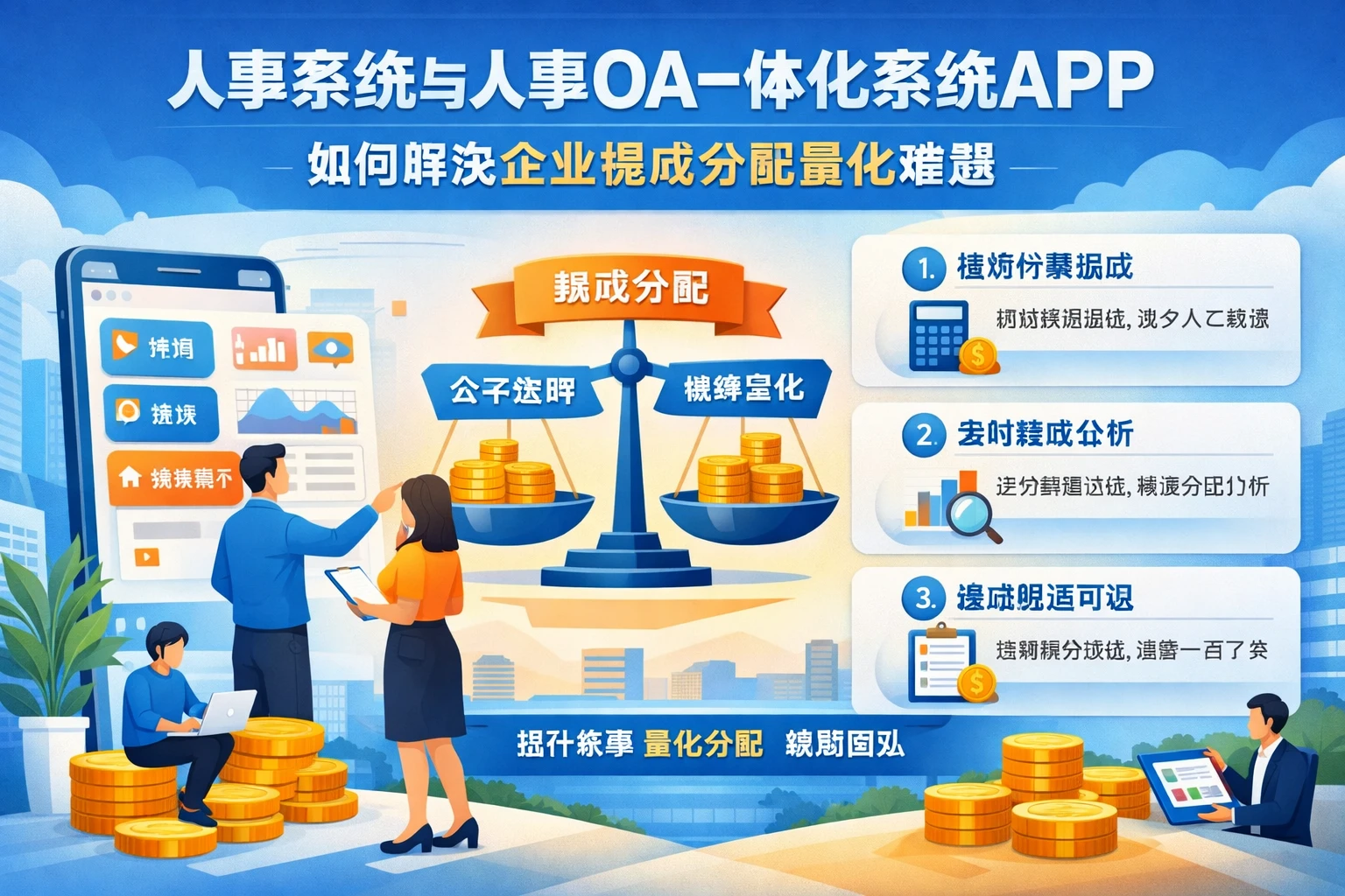 人事系统与人事OA一体化系统APP如何解决企业提成分配量化难题