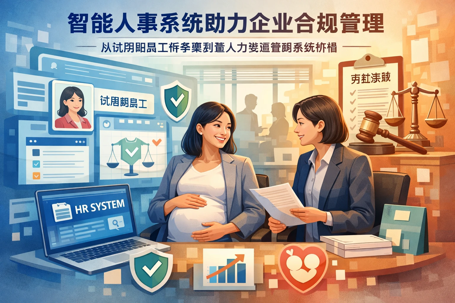 智能人事系统助力企业合规管理：从试用期员工怀孕案例看人力资源管理系统价值
