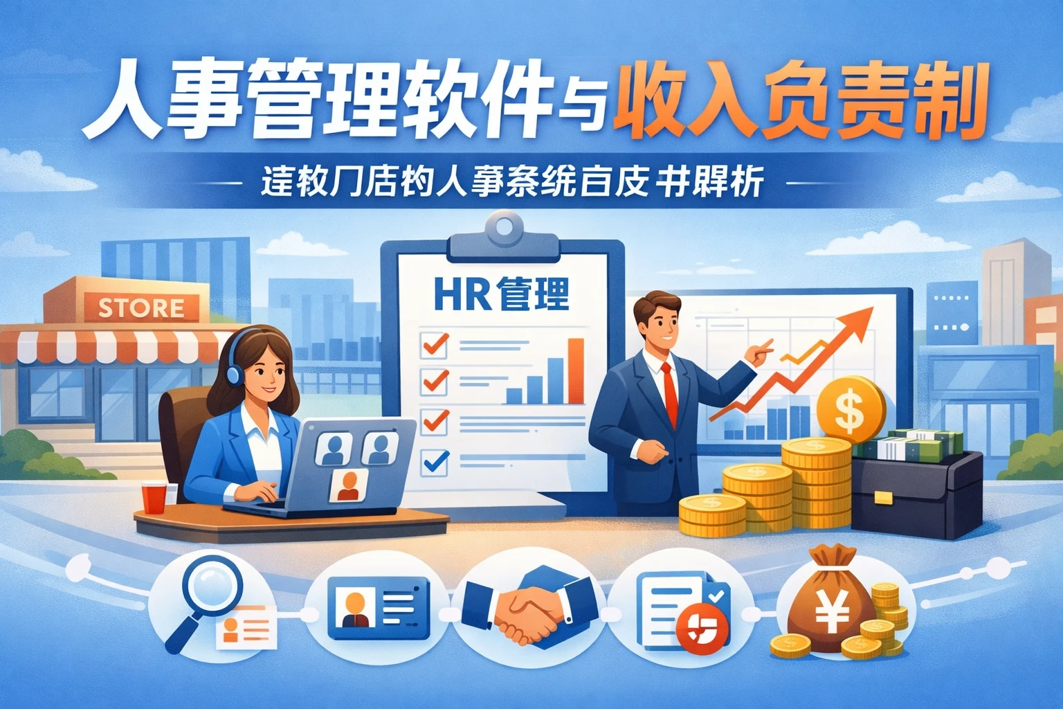 人事管理软件与收入负责制：连锁门店的人事系统白皮书解析