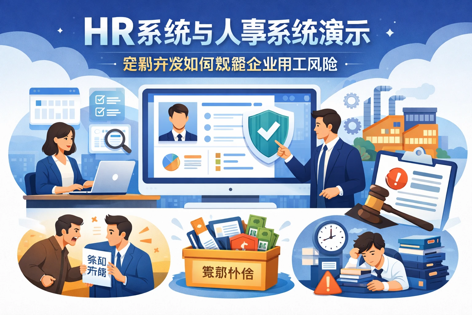HR系统与人事系统演示：定制开发如何规避企业用工风险