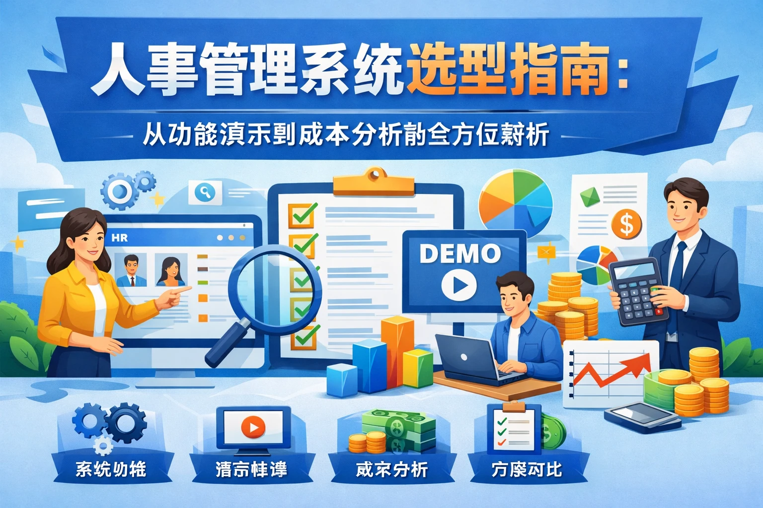 人事管理系统选型指南：从功能演示到成本分析的全方位解析