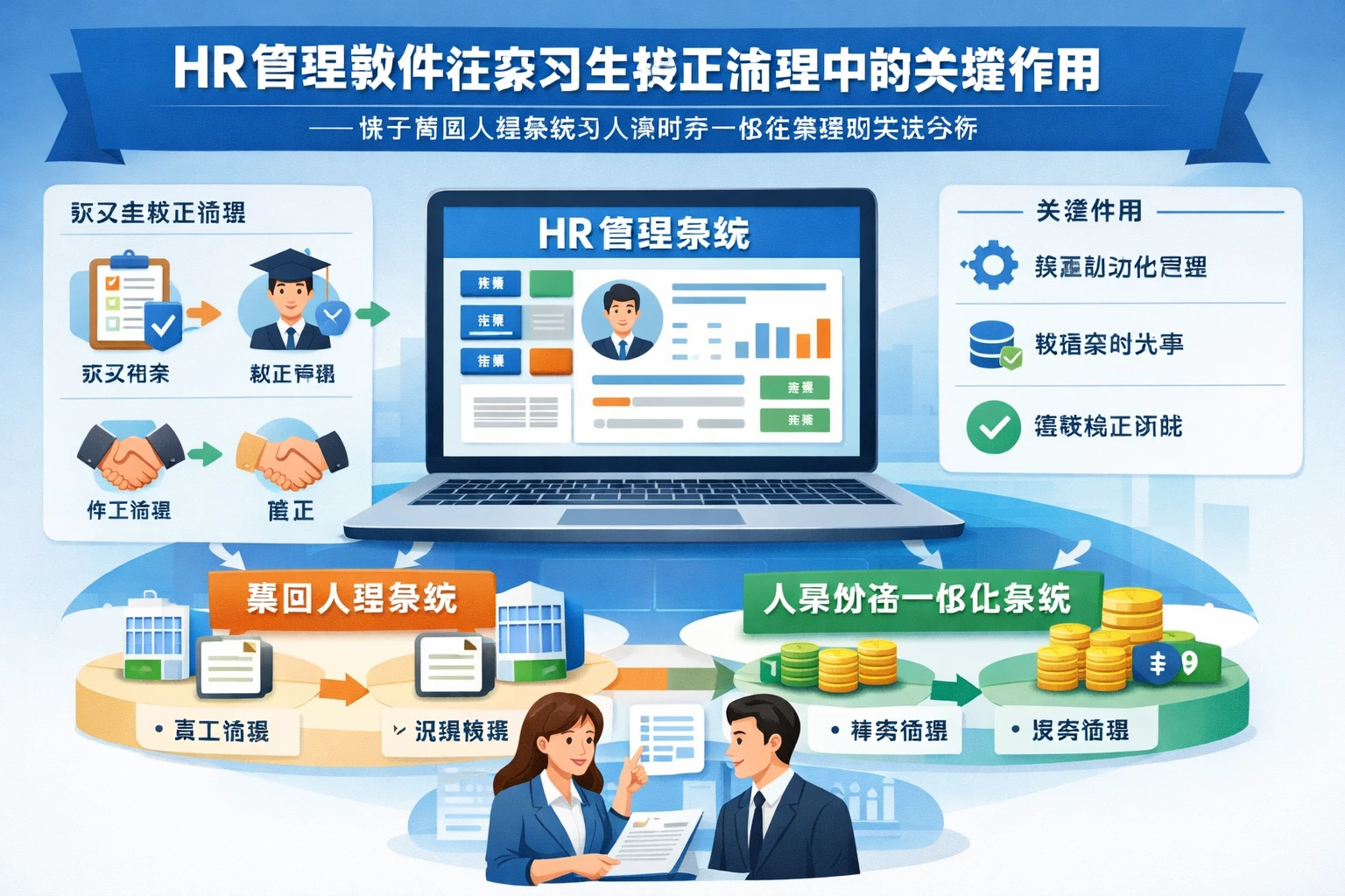 HR管理软件在实习生转正流程中的关键作用——基于集团人事系统与人事财务一体化系统的实践分析