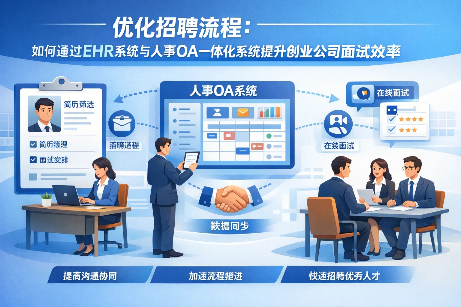 优化招聘流程：如何通过EHR系统与人事OA一体化系统提升创业公司面试效率