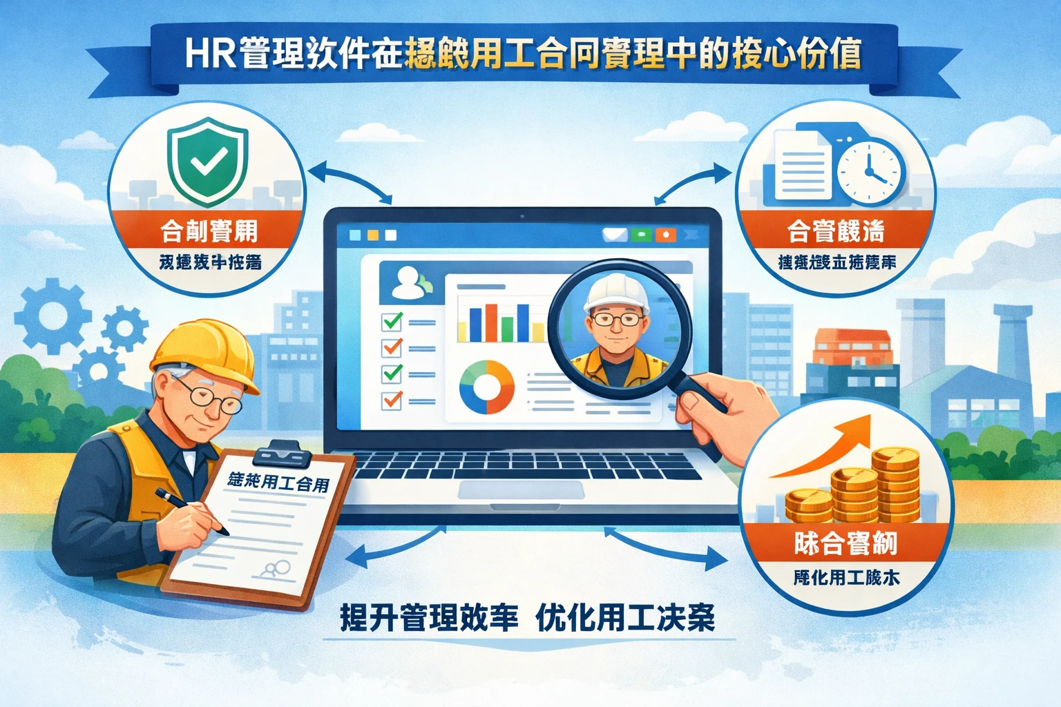 HR管理软件在超龄用工合同管理中的核心价值