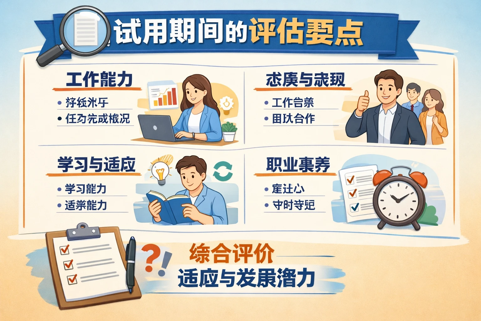 试用期间的评估要点