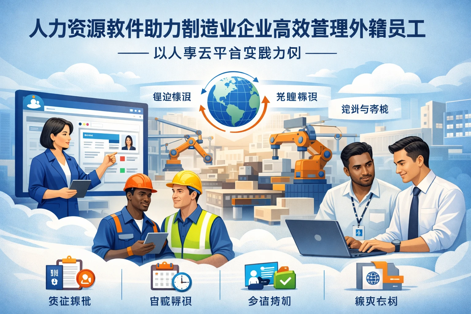人力资源软件助力制造业企业高效管理外籍员工——以人事云平台实践为例
