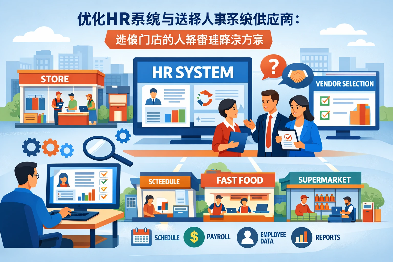 优化HR系统与选择人事系统供应商：连锁门店的人事管理解决方案