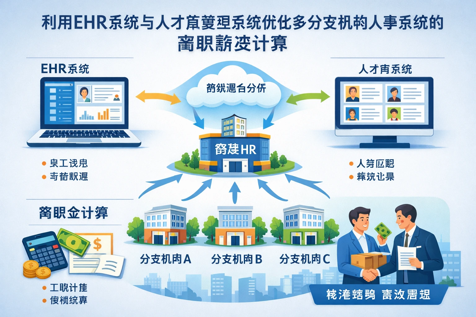 利用EHR系统与人才库管理系统优化多分支机构人事系统的离职薪资计算