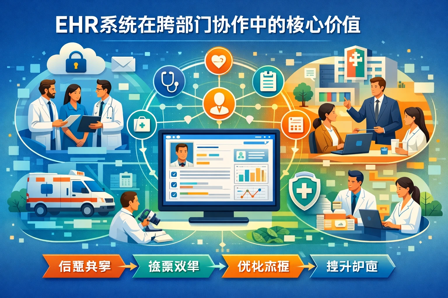 EHR系统在跨部门协作中的核心价值