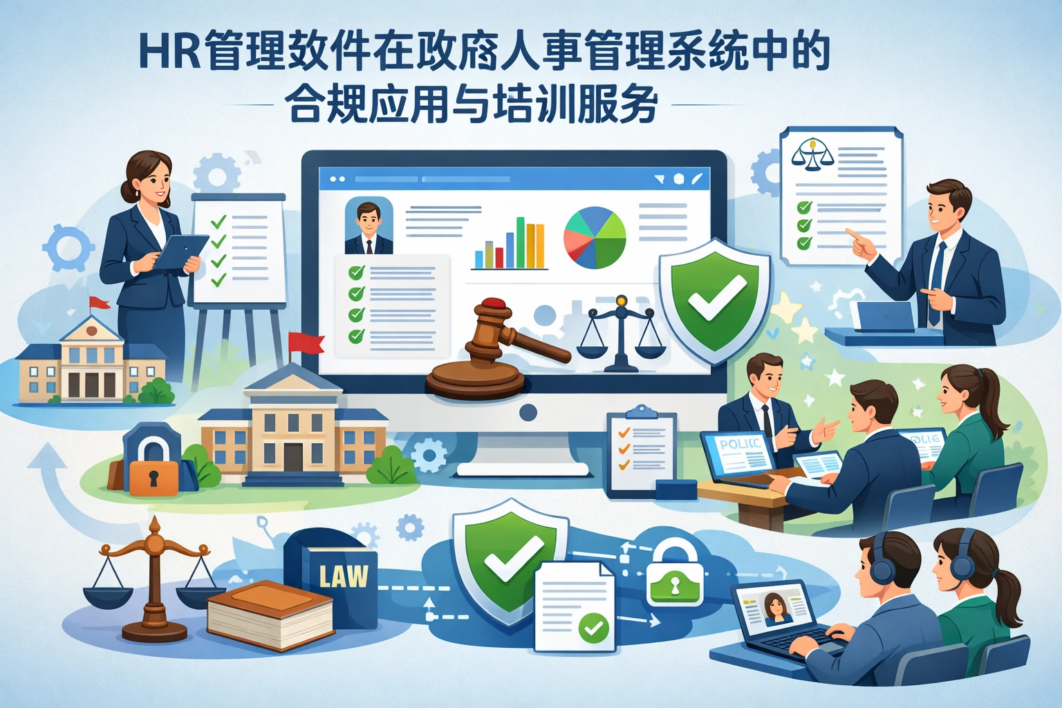 HR管理软件在政府人事管理系统中的合规应用与培训服务