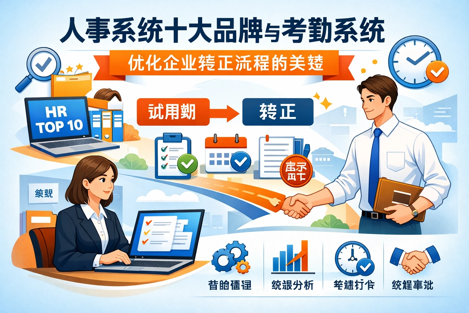 人事系统十大品牌与考勤系统：优化企业转正流程的关键