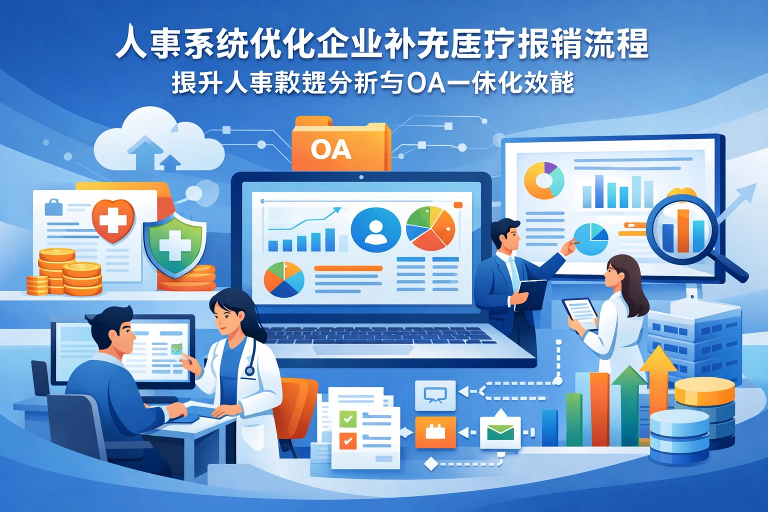 人事系统优化企业补充医疗报销流程，提升人事数据分析与OA一体化效能