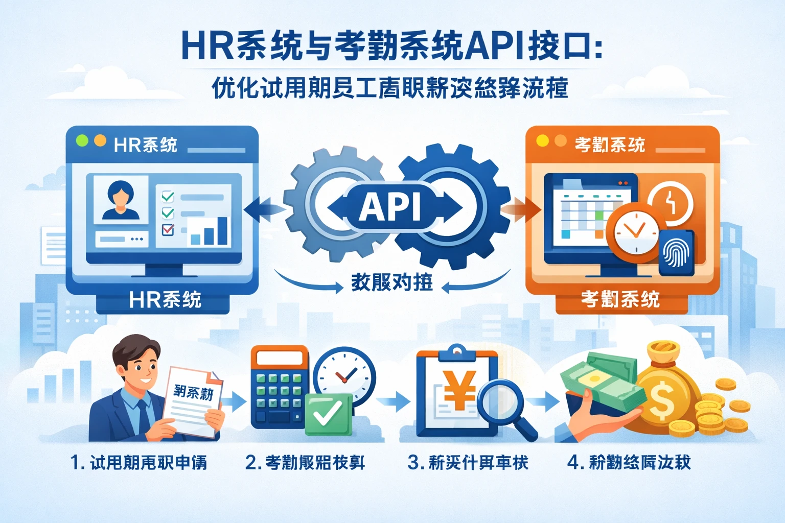 HR系统与考勤系统API接口：优化试用期员工离职薪资结算流程