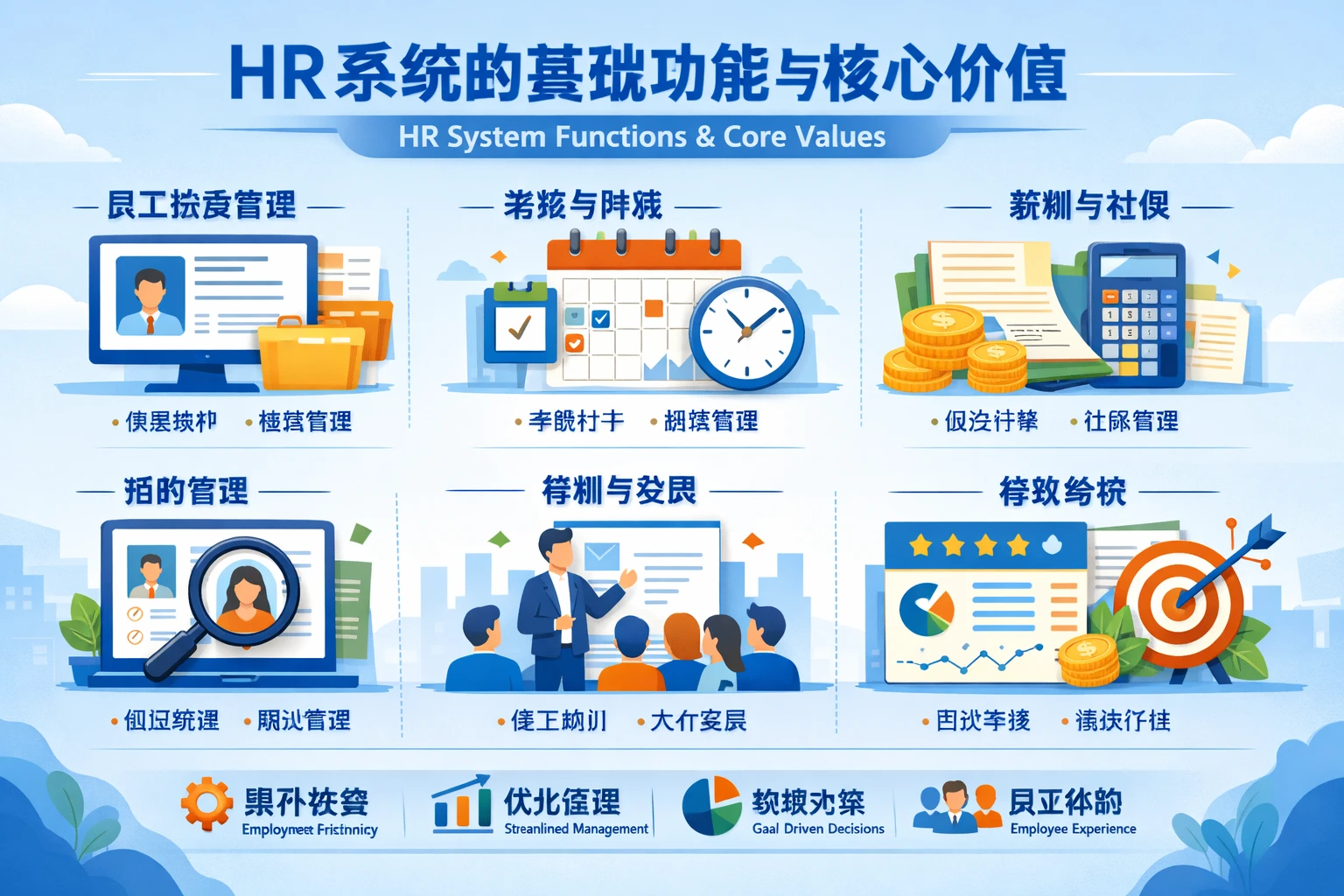 HR系统的基础功能与核心价值