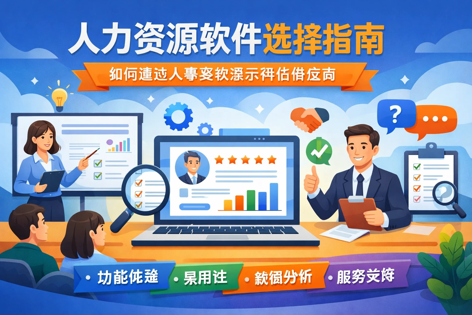 人力资源软件选择指南：如何通过人事系统演示评估供应商