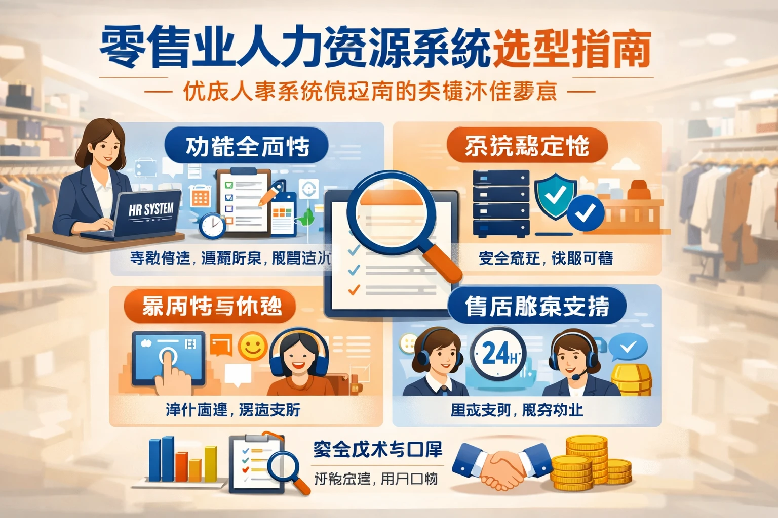 零售业人力资源系统选型指南：优质人事系统供应商的关键评估要素