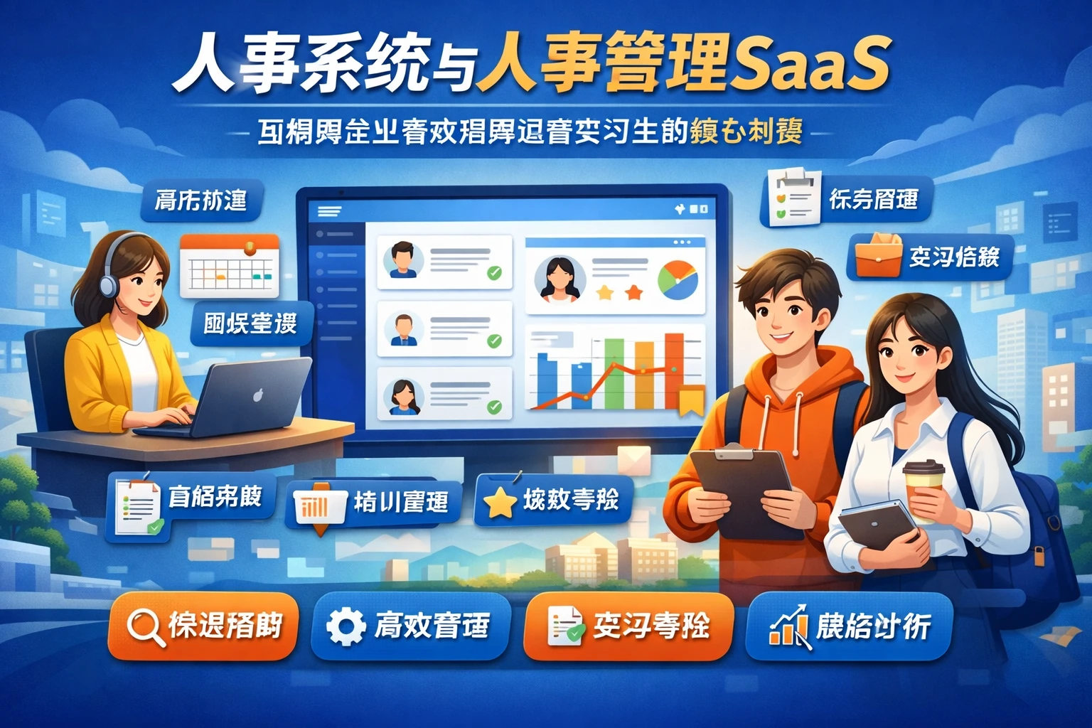 人事系统与人事管理SaaS：互联网企业高效招聘运营实习生的核心利器
